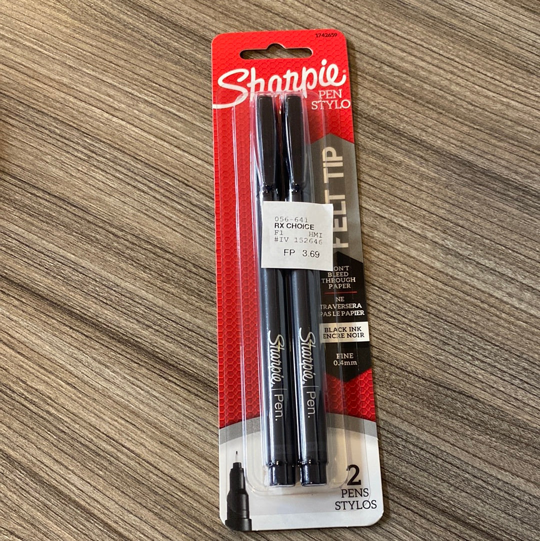 Sharpie pen felt tip