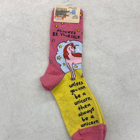 Blue Q socks- always be yourself