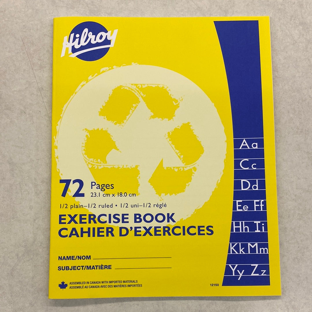 Hilroy 72 page notebook