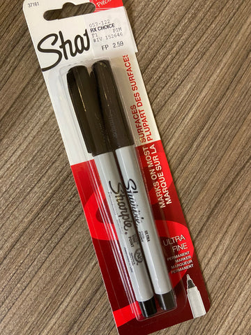 Sharpie Ultra Fine-2 pack Black