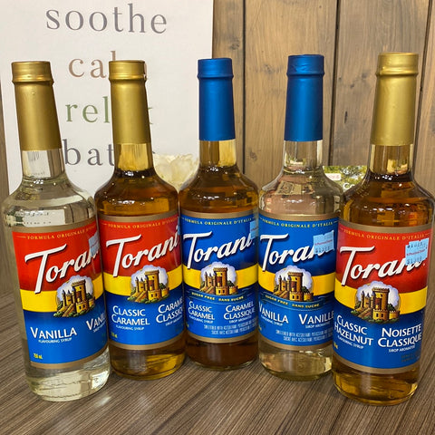 Torani flavouring syrups