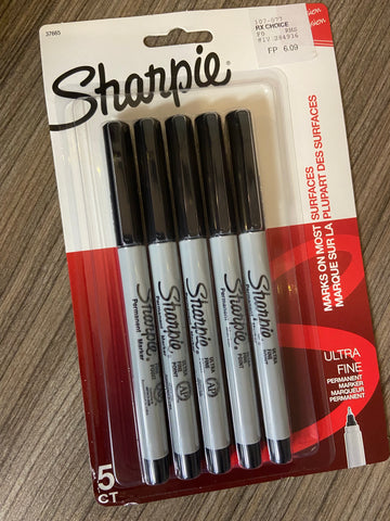 Sharpie Ultra Fine black permanent marker