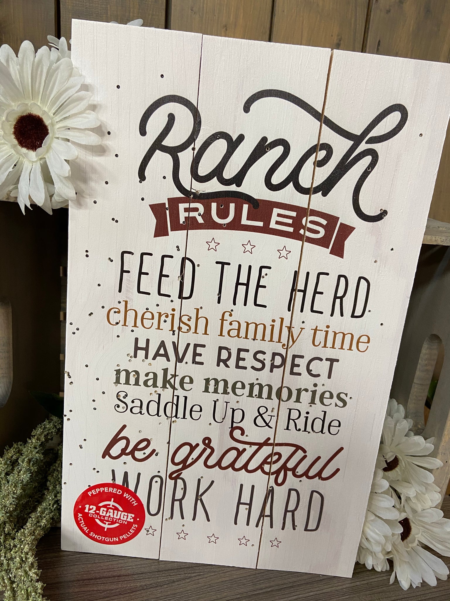 Ranch Rules wall decor