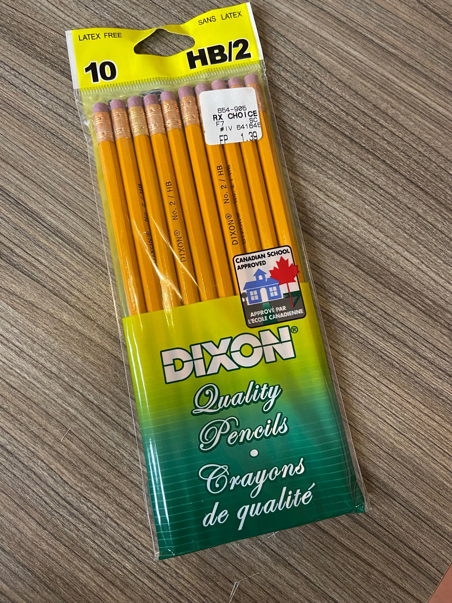Dixon HB/2 pencils