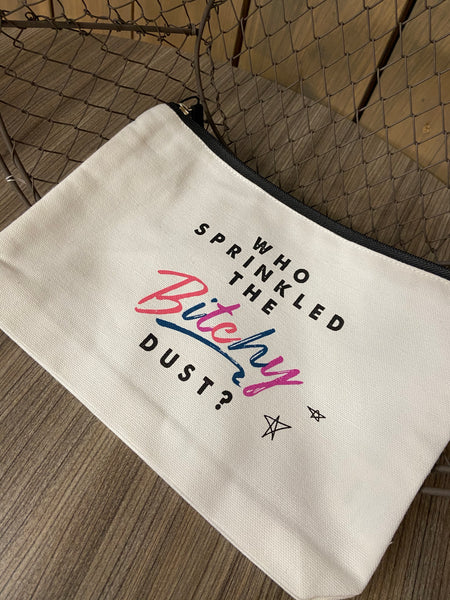 WIT Canvas Makeup Bag