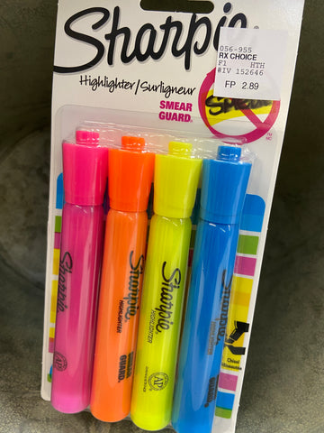 Sharpie Highlighter-4 pack