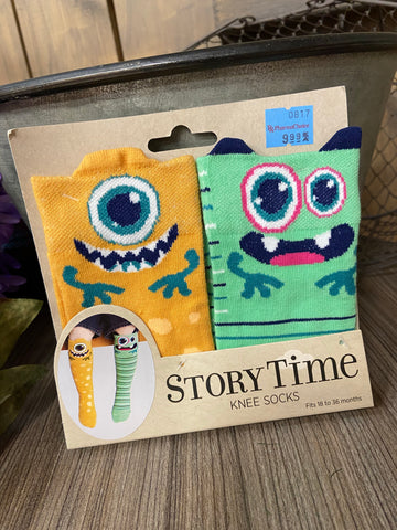 StoryTime knee socks- Monsters