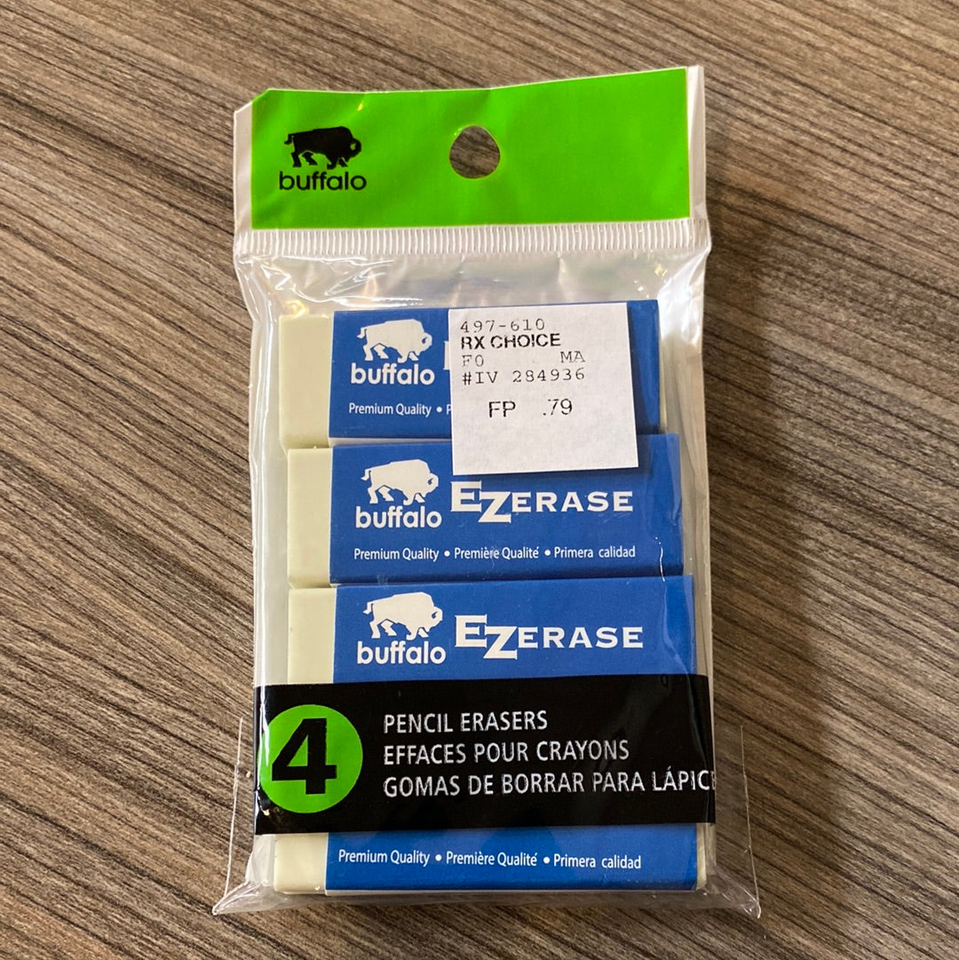 Buffalo erasers
