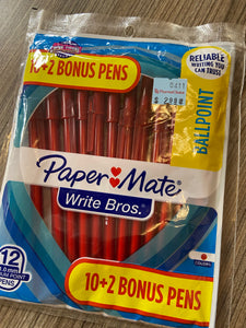 PaperMate Ballpoint pens (Red)