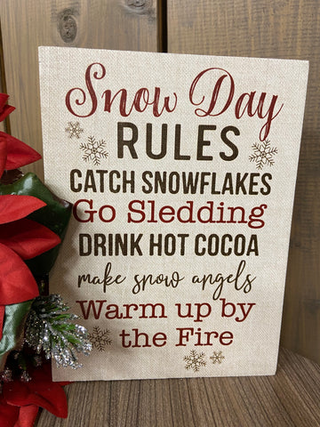 Snow Day Rules