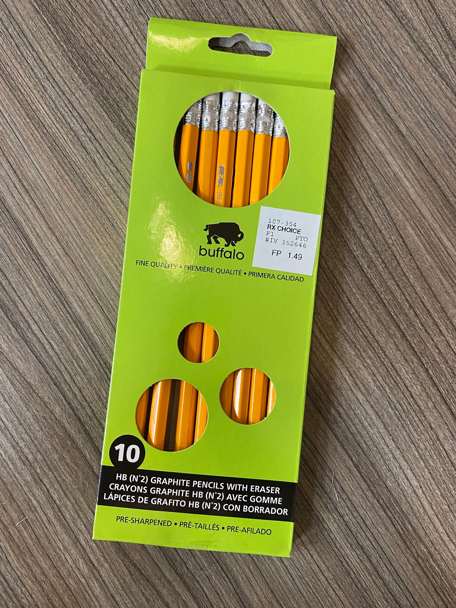 Buffalo HB pencils