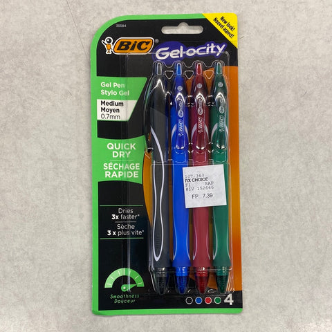 Bic gelocity assorted colours