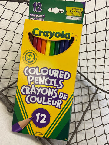 Crayola Coloured Pencils-12 sharpened