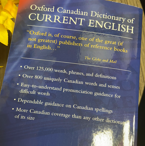 Oxford Canadian Dictionary or current English