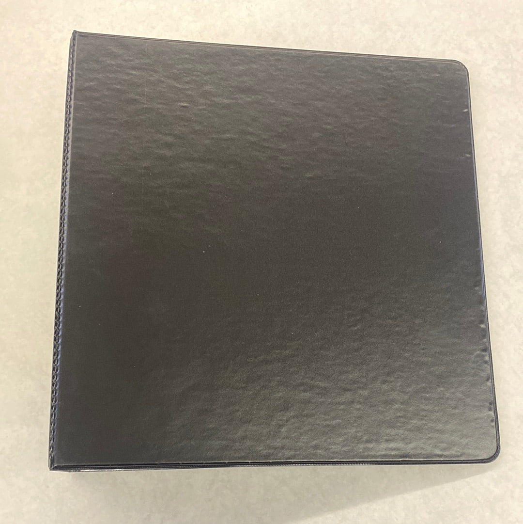 2” black binder