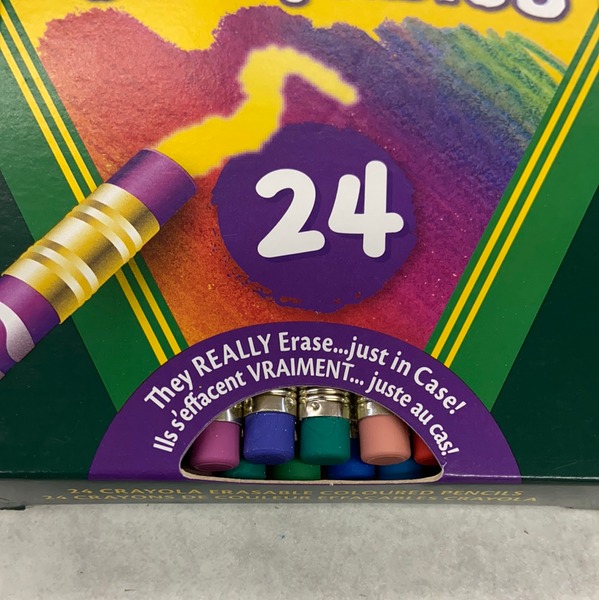 Crayola-24 Erasable Coloured Pencils