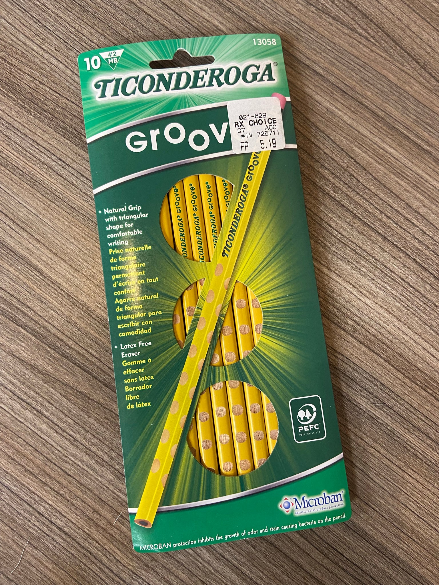 Ticonderoga Groove HB #2 pencils